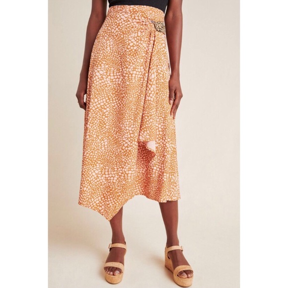 NWT ANTHROPOLOGIE MAEVE MINETTA MIDI SKIRT - Picture 7 of 9